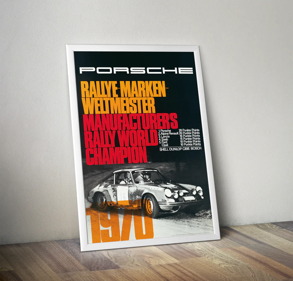 1970 911 MANUFACTURERS POSTER