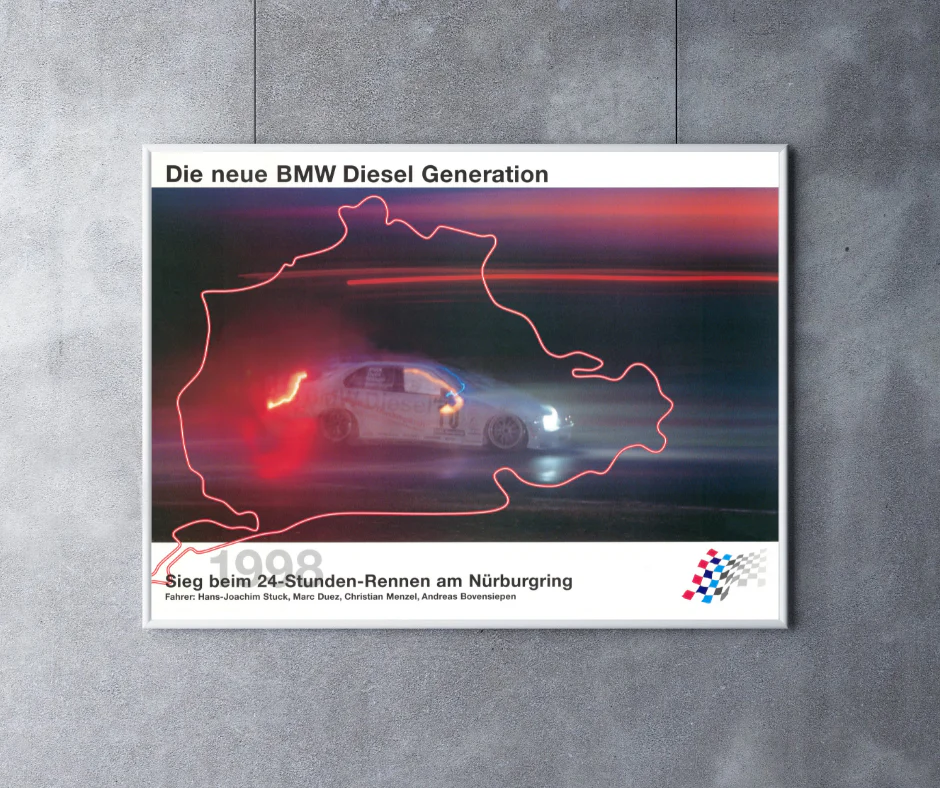 BMW DIESEL E36 320D POSTER