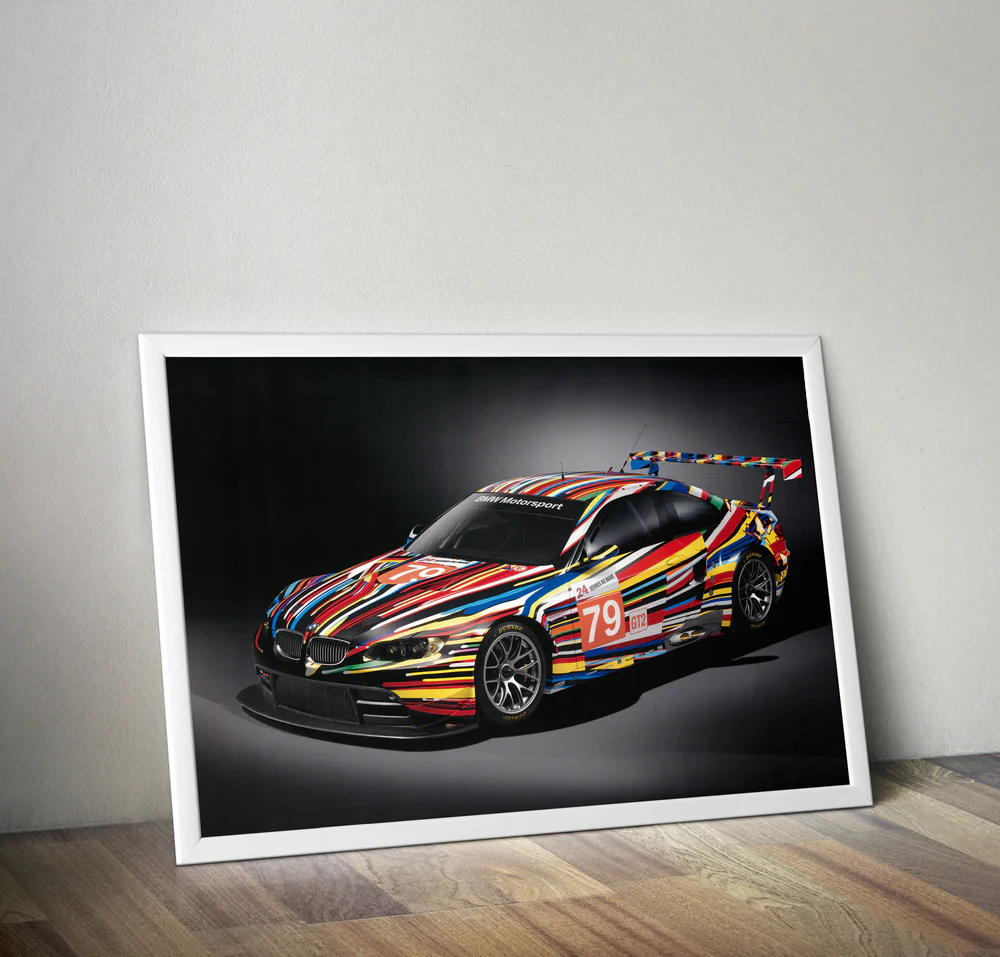 BMW M3 E92 GTR ART CAR POSTER