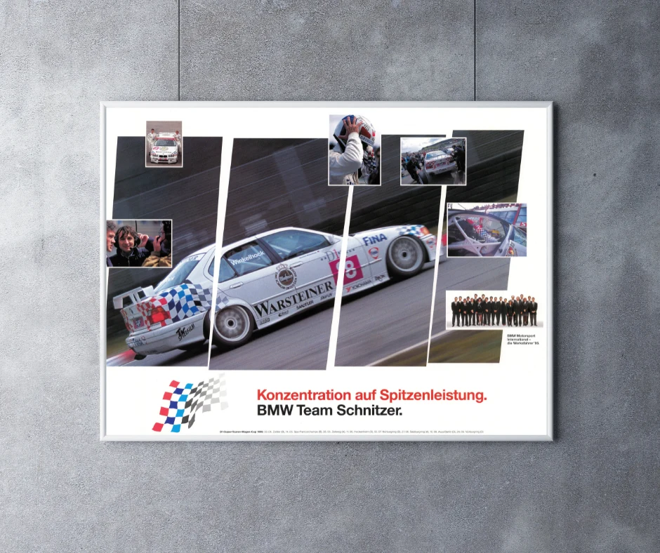 BMW TEAM SCHNITZER E36 POSTER