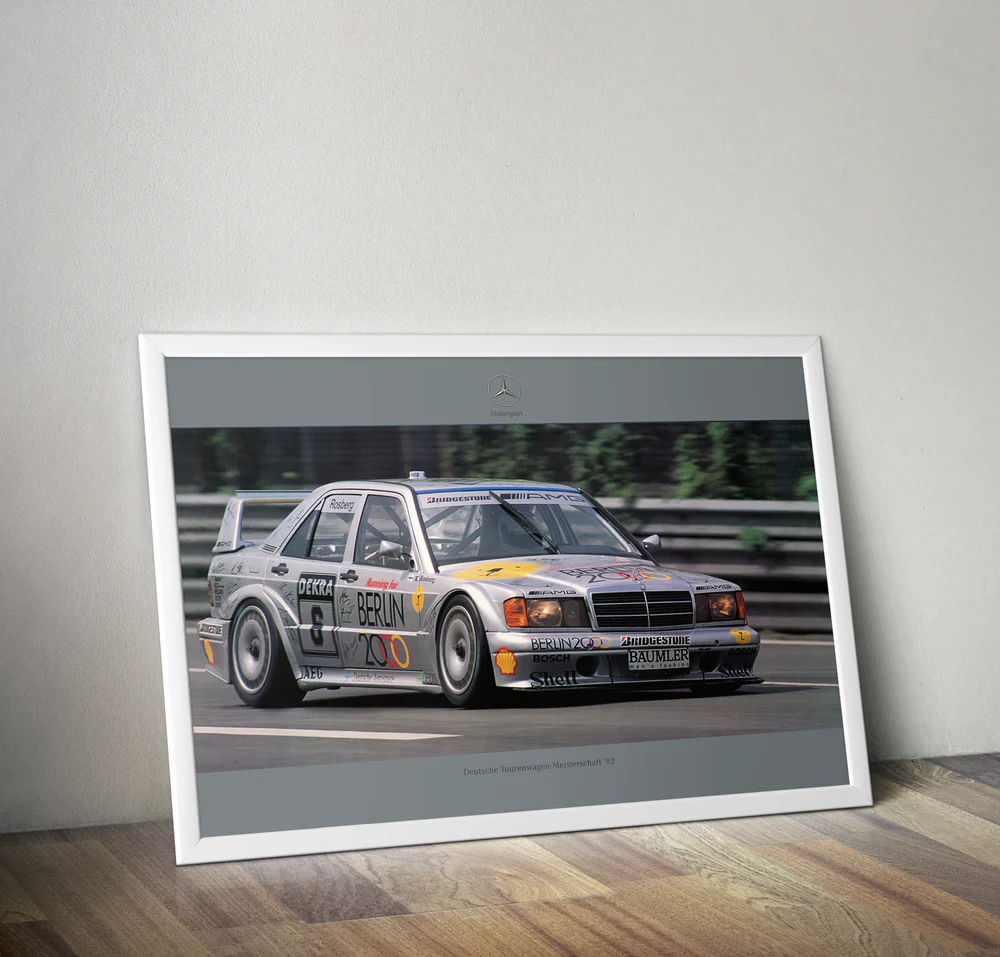 TOURENWAGEN MERCEDES DEKRA  1992 POSTER