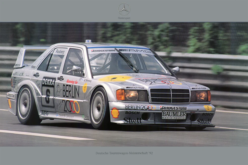 TOURENWAGEN MERCEDES DEKRA  1992 POSTER - Image 2