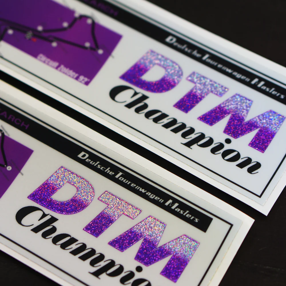 DTM CHAMPION 7" STICKER - Image 3