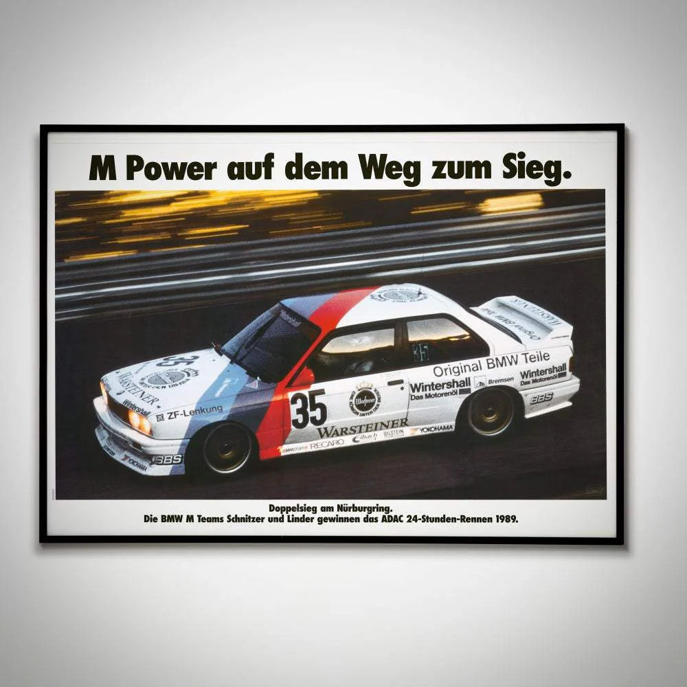 BMW E30 M3 M POWER POSTER
