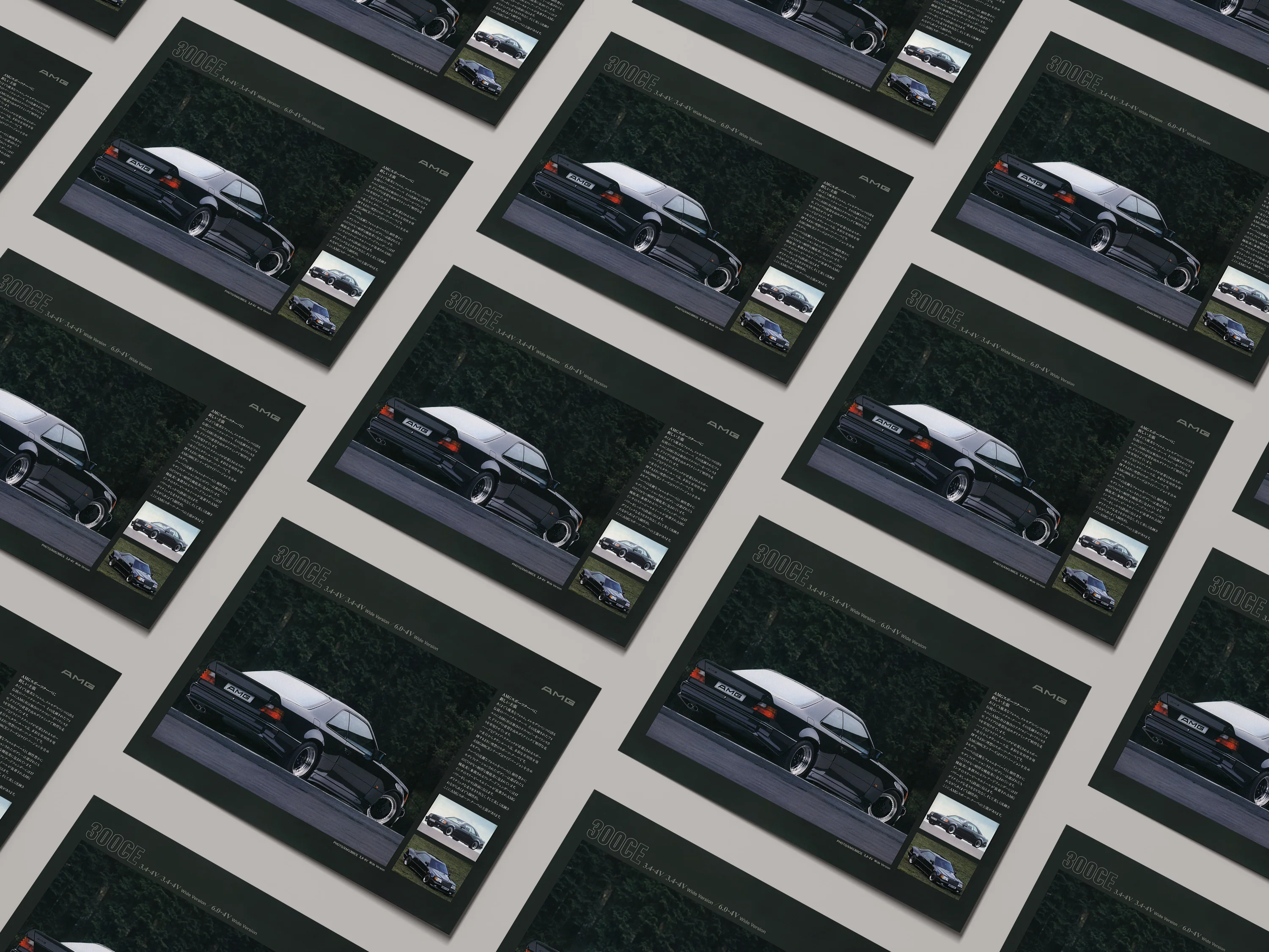MERCEDES W124 300CE AMG POSTER - Image 2