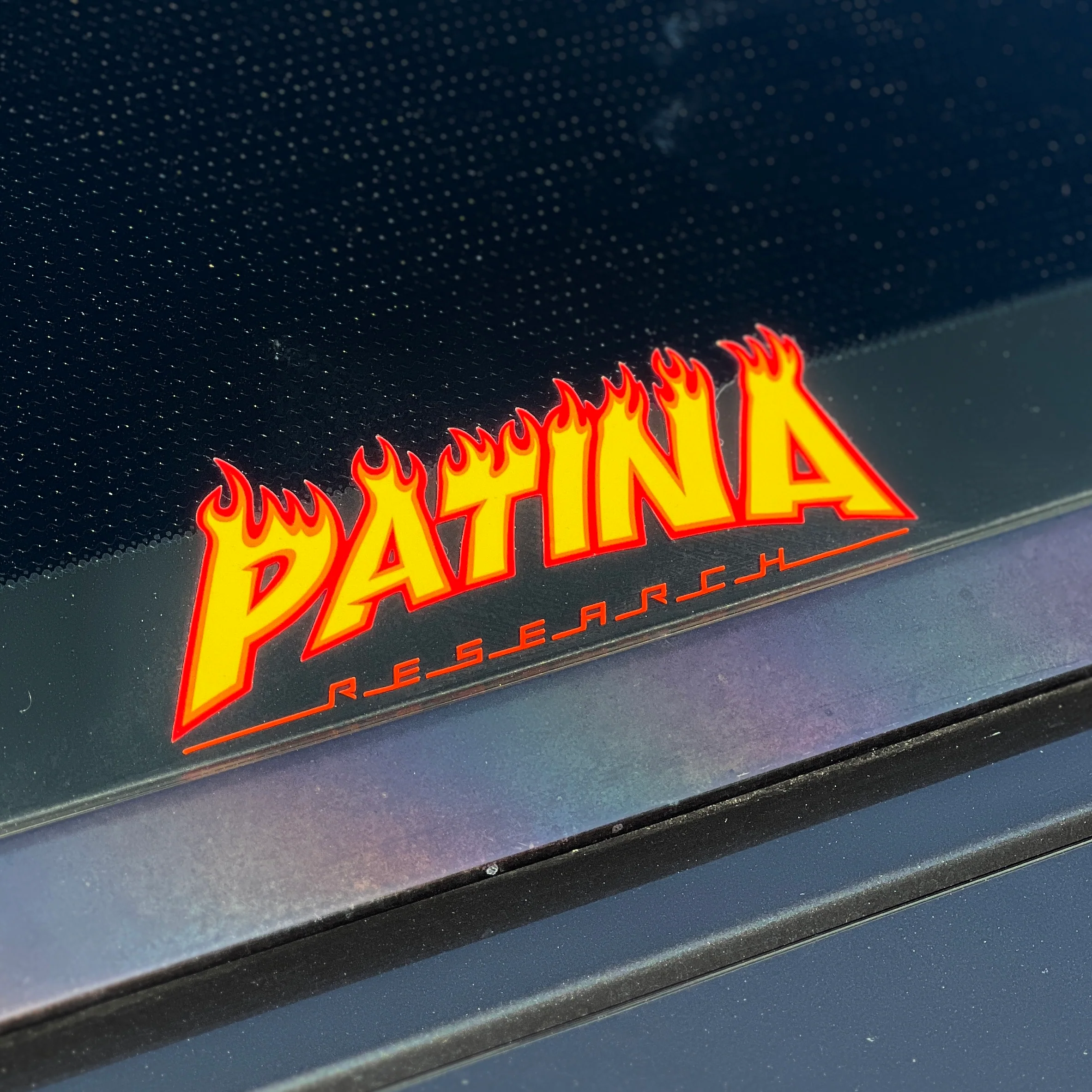 PATINA FLAMES 7” STICKER - Image 2