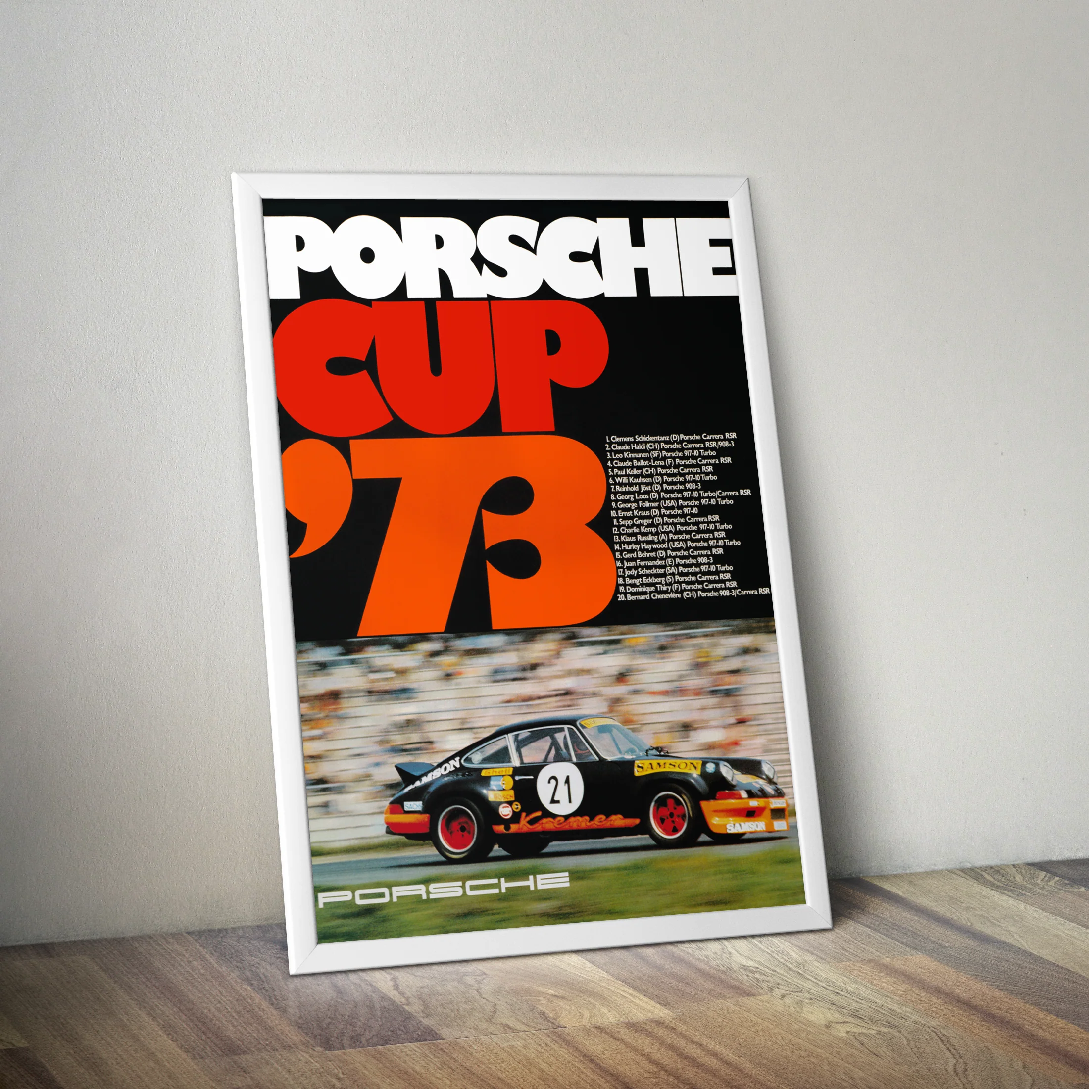 PORSCHE CUP '73 POSTER