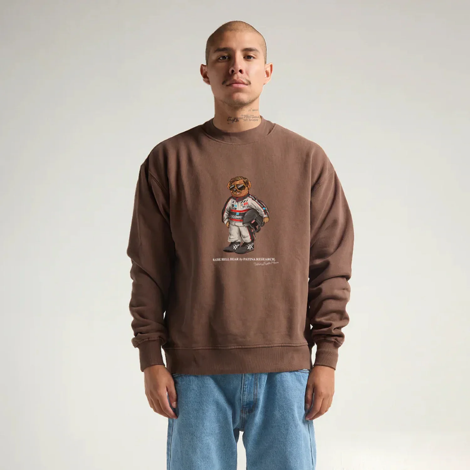 PRRAISEHELL BEAR HEAVYWEIGHT CREWNECK - Image 3