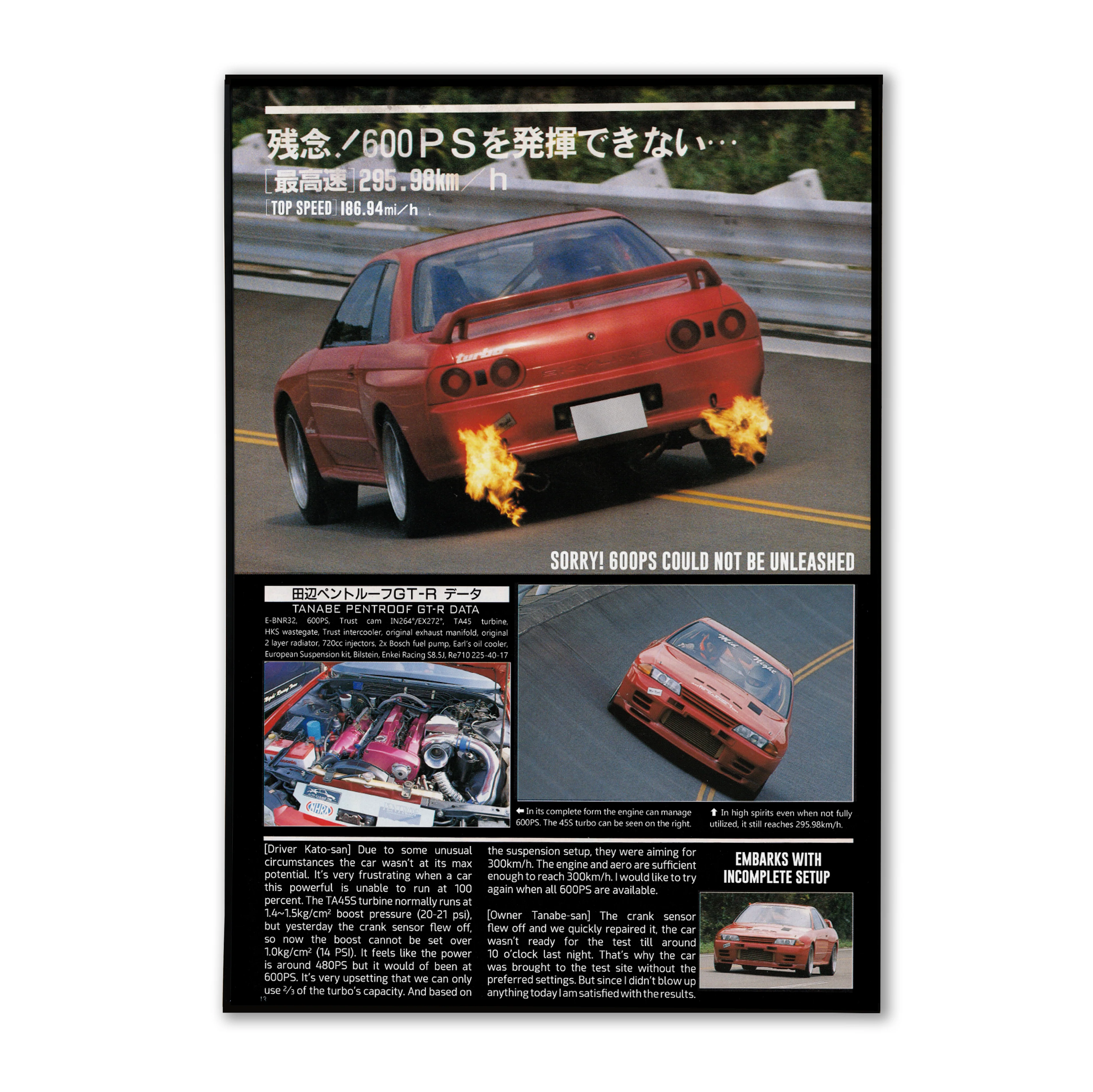 TANABE GT-R DATE POSTER - Image 3
