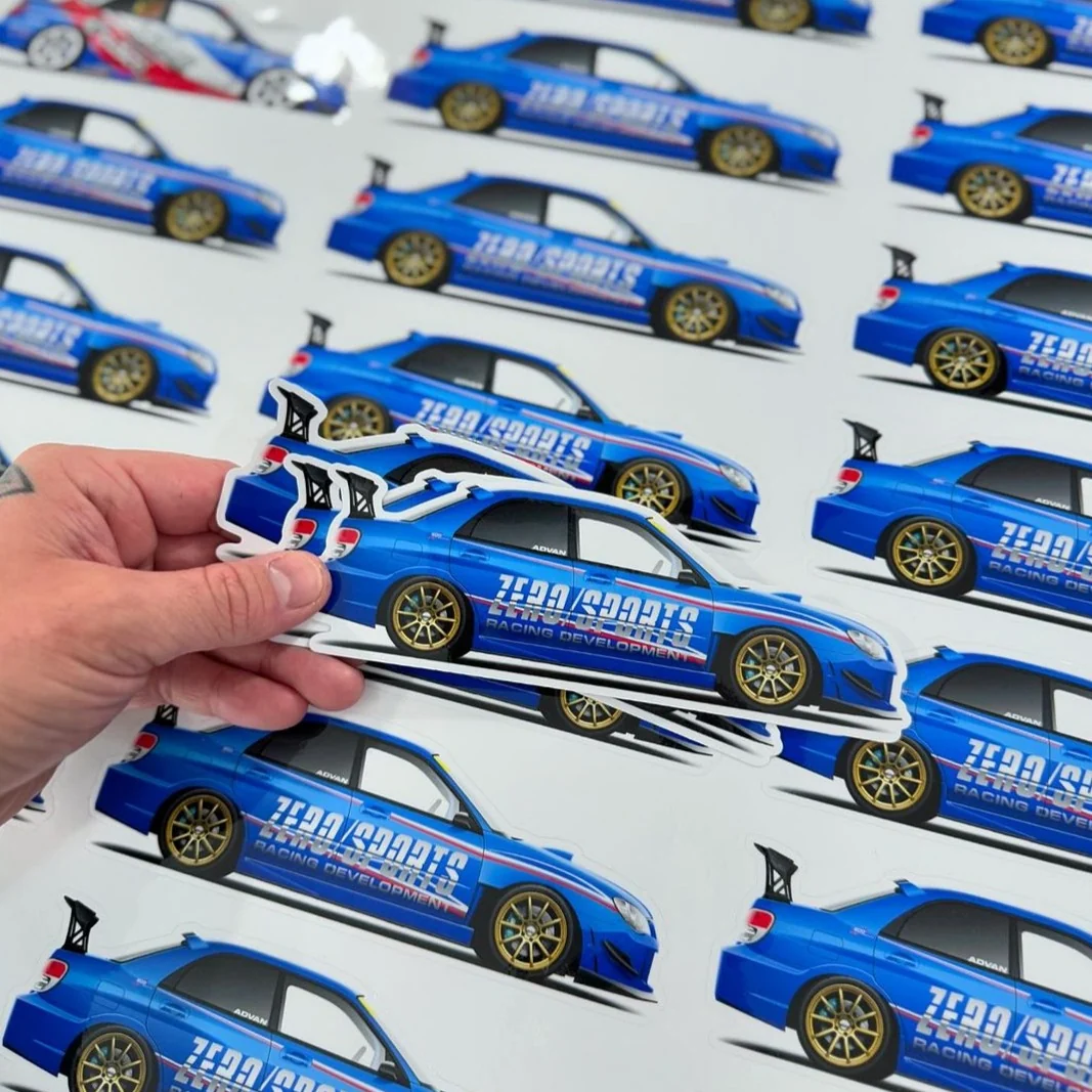 ZERO SPORTS IMPREZA STI  7" STICKER